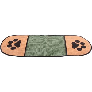 Pet Life Dry-Aid Inserted Bathing & Grooming Quick-Drying Microfiber Dog & Cat Towel, Khaki & Green