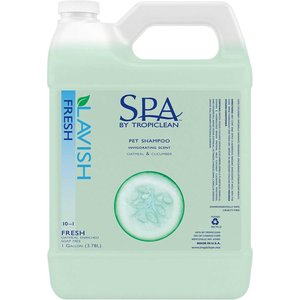 TropiClean Spa Lavish Fresh Shampoo for Dogs & Cats, 1-gal bottle, bundle of 2