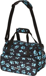 Wahl Paw Print Travel Tote, Turquoise, bundle of 2