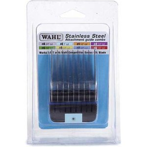 Wahl Stainless Steel Attachment Comb for Detachable Blades, Size 1-in, bundle of 2