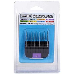 Wahl Stainless Steel Attachment Comb for Detachable Blades, Size 1/4-in, bundle of 2