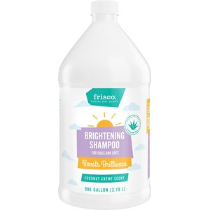 Frisco Brightening Cat & Dog Shampoo with Aloe, 1-gal bottle, bundle of 2