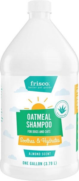 Frisco Oatmeal Dog & Cat Shampoo, Almond Scent, 1-gal bottle, bundle of 2 slide 1 of 5