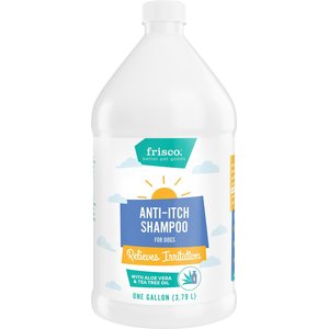 Frisco Anti-Itch Dog Shampoo with Aloe, Unscented, 1-gal bottle, bundle of 2
