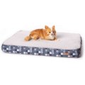 K&H Pet Products Superior Orthopedic Dog Bed, Gray/Paw, Small, 27 x 36-in