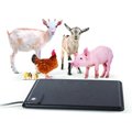 K&H Pet Products Thermo-Farm Animal Mat, Black, Black, Medium, 16.5 x 22.5-in