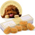 Bonne et Filou Handmade Creme Brulee Human-Grade Macaron Dog Treats, 6 count