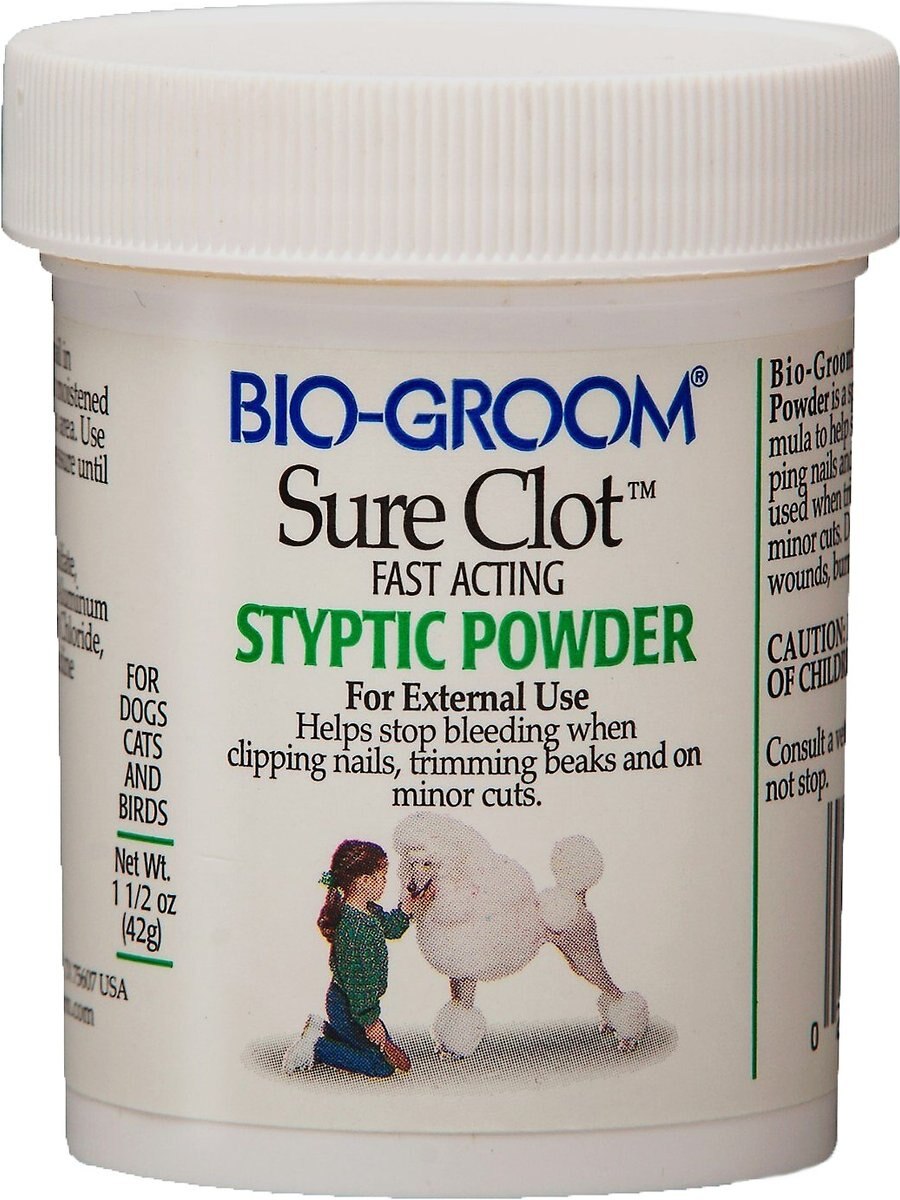 BIOGROOM Sure Clot Fast Acting Styptic Dog & Cat Powder, 1.5oz