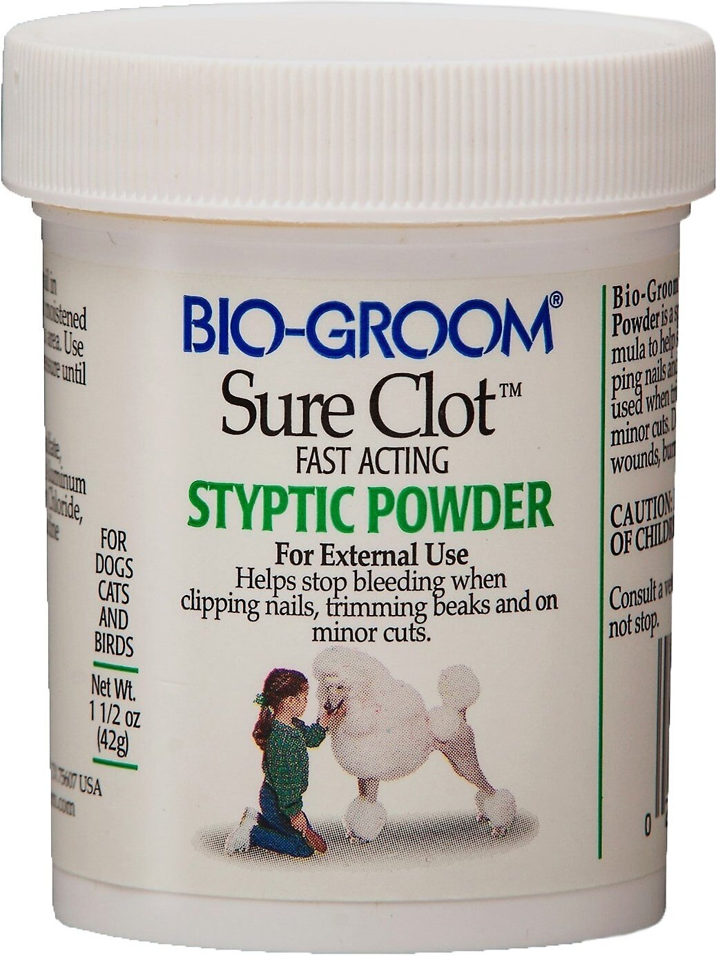Bio-Groom Sure Clot Fast Acting Styptic Dog & Cat Powder, 1.5-oz