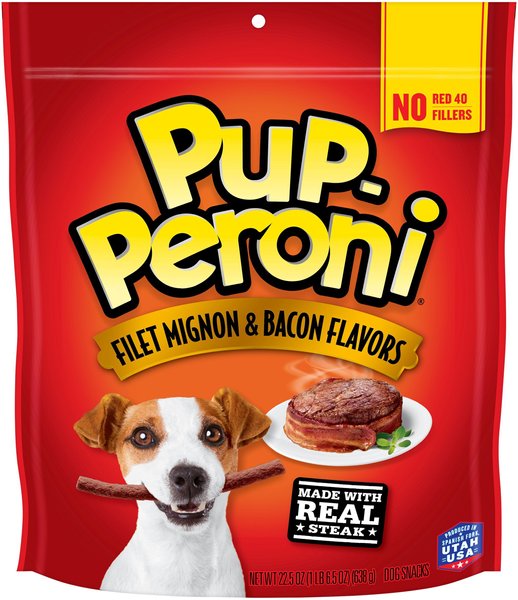 Pup-Peroni Filet Mignon & Bacon Flavors Dog Treats, 22.5-oz bag slide 1 of 6