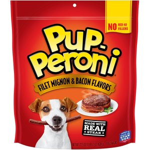 Pup-Peroni Filet Mignon & Bacon Flavors Dog Treats, 22.5-oz bag
