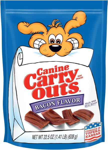 Canine Carry Outs Bacon Flavor Dog Treats, 22.5-oz bag slide 1 of 3