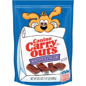 Canine Carry Outs Bacon Flavor Dog Treats, 22.5-oz bag