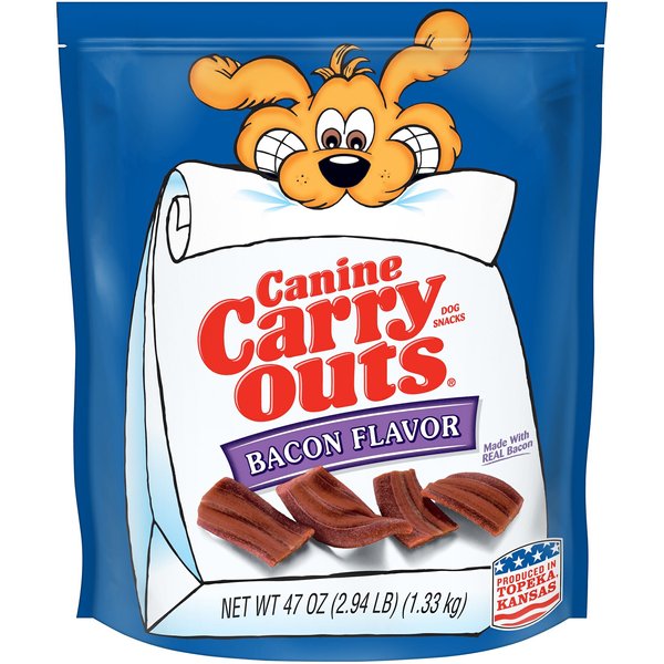 CANINE CARRY OUTS Beef & Cheese Flavor Dog Treats, 47oz bag