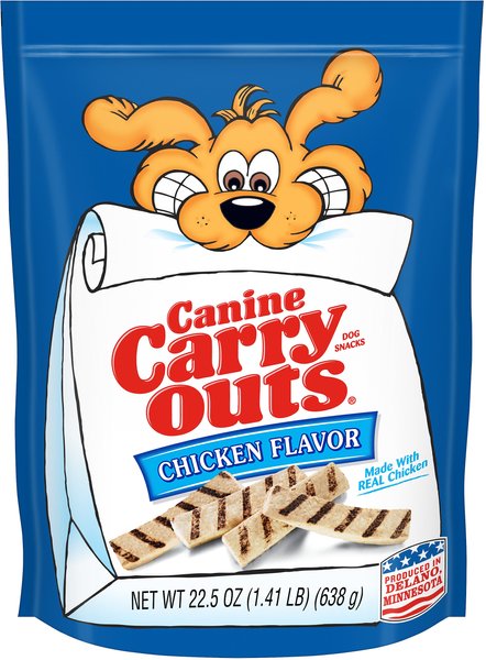 Canine Carry Outs Chicken Flavor Dog Treats, 22.5-oz bag slide 1 of 3