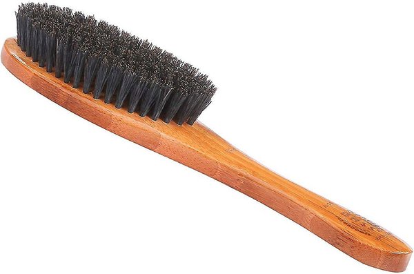 Bass Brushes Shine & Condition Soft Bristle Pet Brush, Bamboo-Dark Finish, 2 count slide 1 of 8