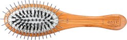 Bass Brushes The Hybrid Pet Groomer Oval Brush, Bamboo-Dark Finish, Large, Small, 2 count slide 2 of 7