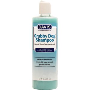 Davis Grubby Dog & Cat Shampoo, 12-oz bottle, 2 count