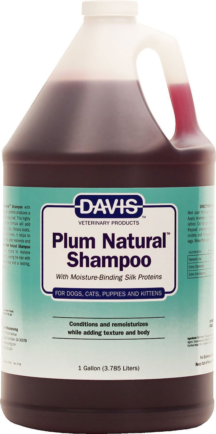 DAVIS Plum Natural Dog  Cat Shampoo, 1-gallon, count