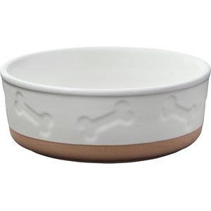 Frisco Bones Non-skid Ceramic Dog & Cat Bowl, 2.5 Cups, 2 count