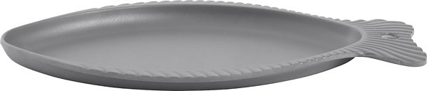 Frisco Fish Shaped Cat Dish, 2 count, Gray slide 1 of 7