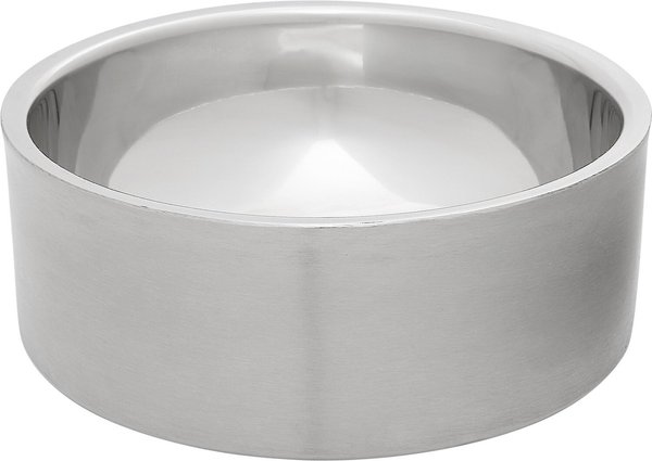 Frisco Insulated Non-Skid Stainless Steel Dog & Cat Bowl, Stainless Steel, 4 Cup, 2 count slide 1 of 8
