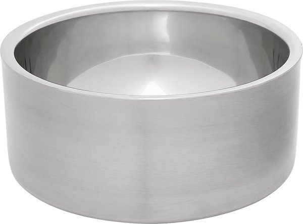 Frisco Insulated Non-Skid Stainless Steel Dog & Cat Bowl, Stainless Steel, 6-cup, 2 count slide 1 of 7