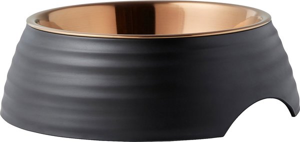 Frisco Matte Black Design Light Copper Stainless Steel Dog & Cat Bowl, Extra Small, 2 count slide 1 of 8