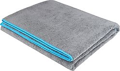 Frisco Microfiber Dog & Cat Bath Towel, Gray, 44-inch, 2 count