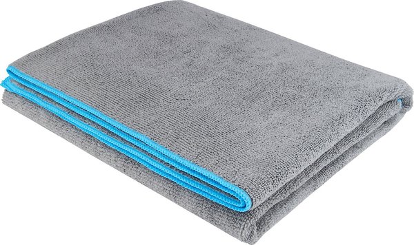 Frisco Microfiber Dog & Cat Bath Towel, Gray, 44-inch, 2 count slide 1 of 3
