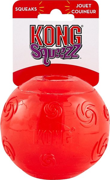 KONG Squeezz Ball Dog Toy, Color Varies, X-Large, bundle of 2 slide 1 of 6