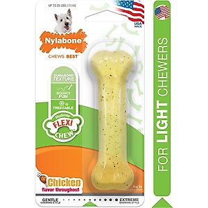 Nylabone FlexiChew Chicken Flavored Dog Chew Toy, Small, 2 count