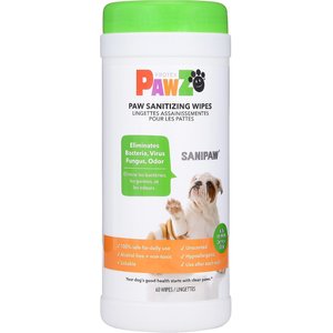 Pawz Sanitizing Dog & Cat Wipes, 120 count