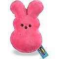 Peeps Plain Bunny Plush Squeaker Dog Toy