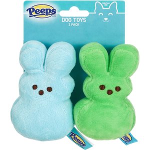 PEEPS Bunnies Plush Squeaker Dog Toy, 2 count - Chewy.com