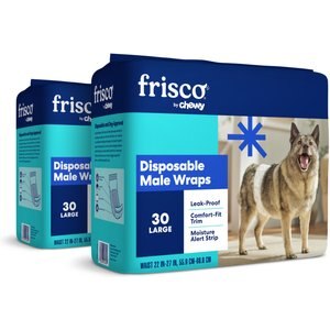 Frisco Male Dog Wraps, Large: 22 to 27-in waist, 60 count