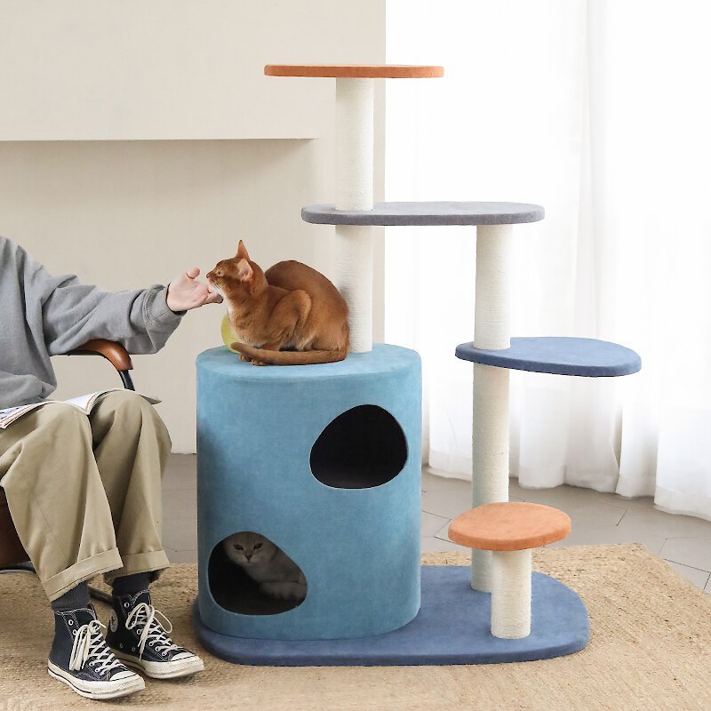 ZEZE Hippo Shape Cat House