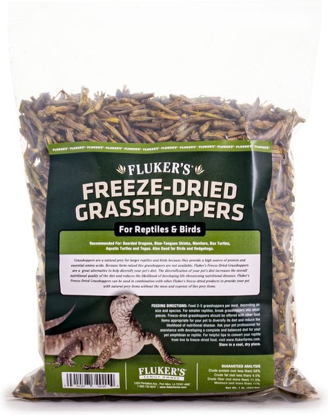 Fluker's Freeze-Dried Grasshoppers Reptile Treats, 1-lb jar slide 1 of 4