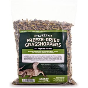 Fluker's Freeze-Dried Grasshoppers Reptile Treats, 1-lb jar