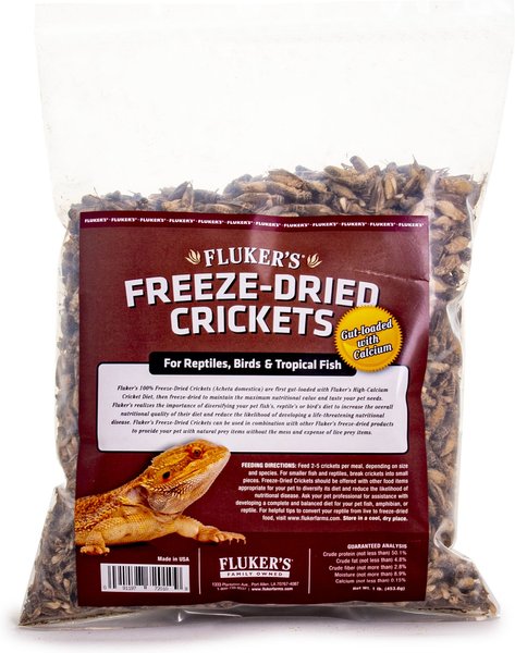 Fluker's Freeze-Dried Crickets Reptile Treats, 1-lb jar slide 1 of 4