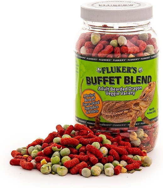Fluker's Buffet Blend Veggie Variety Adult Bearded Dragon Food, 7-oz jar slide 1 of 4