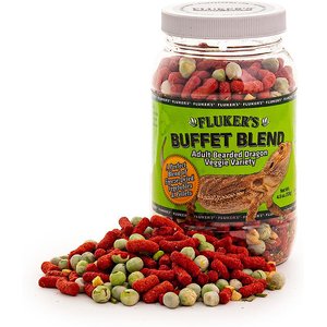 Fluker's Buffet Blend Veggie Variety Adult Bearded Dragon Food, 7-oz jar