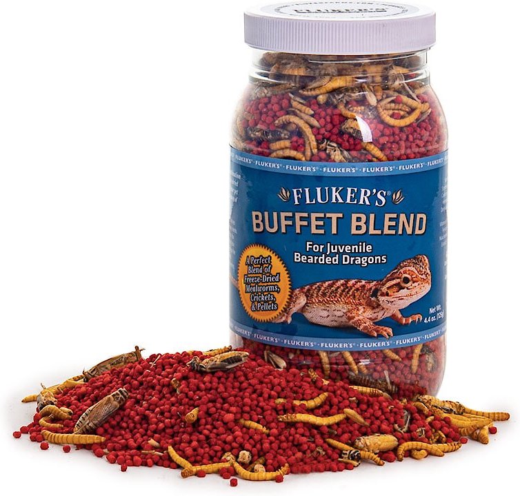 FLUKER'S Buffet Blend Juvenile Bearded Dragon Food, 5-oz Jar - Chewy.com