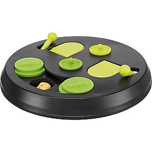 TRIXIE Strategy Flip Board Small Pet Snack Game Toy, Black & Green, Medium