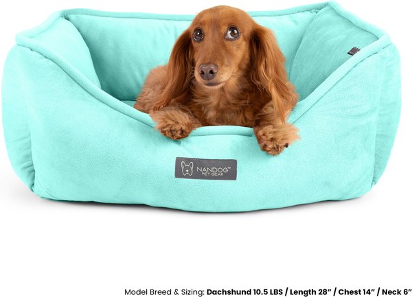 Nandog Reversible Design Cat & Dog Bed, Light Aqua slide 1 of 2