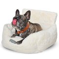 Nandog Cloud Collection Cat & Dog Car Seat Bed, Ivory