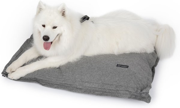 Nandog Linen Pillow Dog Bed, Gray slide 1 of 7
