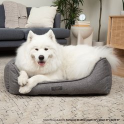 Nandog Poplin Fabric Dog Bed, Gray slide 2 of 7