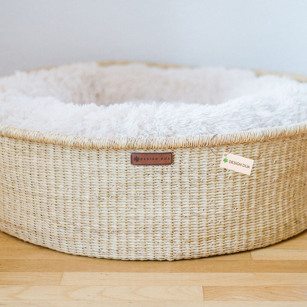 DESIGN DUA Donut Dog Cushion Holder, Natural, Large - Chewy.com