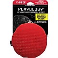 Playology All Natural Beef Scented Plush Crinkle Disc Dog Toy